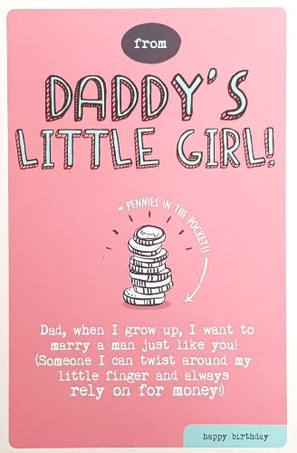 Birthday Card - Dad - From Daughter