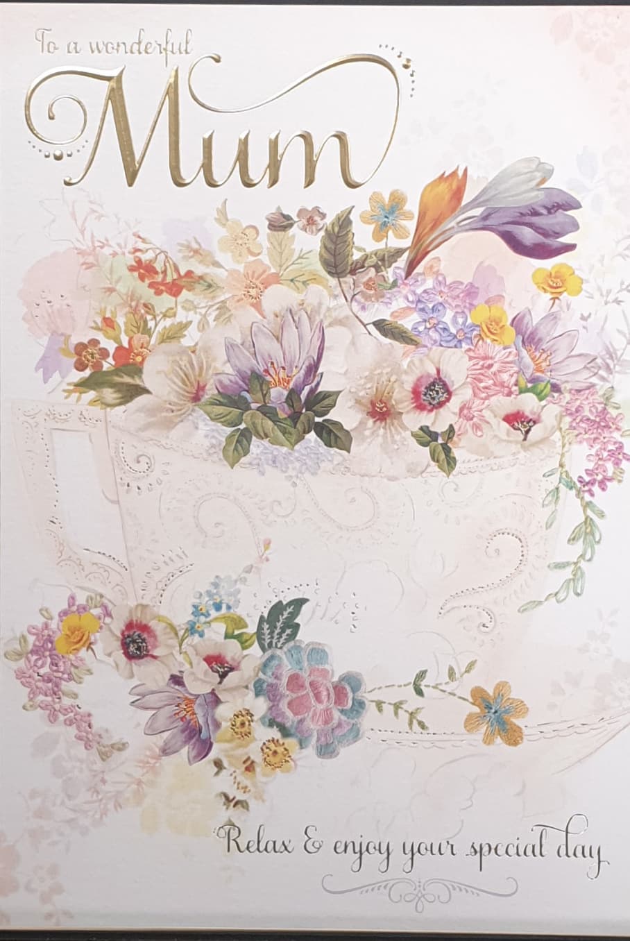 Birthday Card - Mum / A Bouquet Of Flowers For Best Mum
