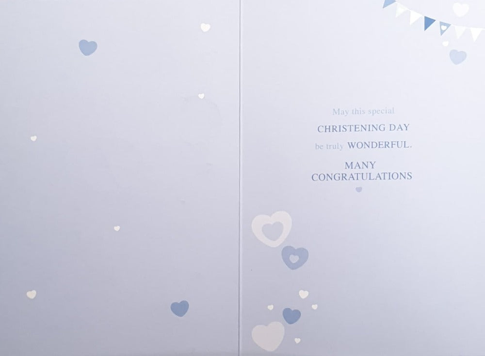 Baby Boy Christening Card