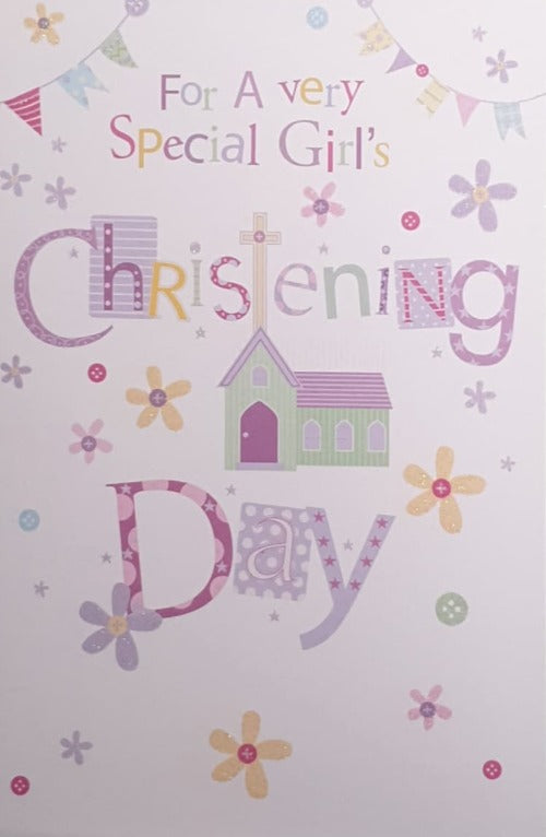 Special Girl Christening Card