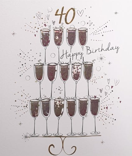 Age 40 Birthday Card