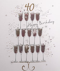 Age 40 Birthday Card