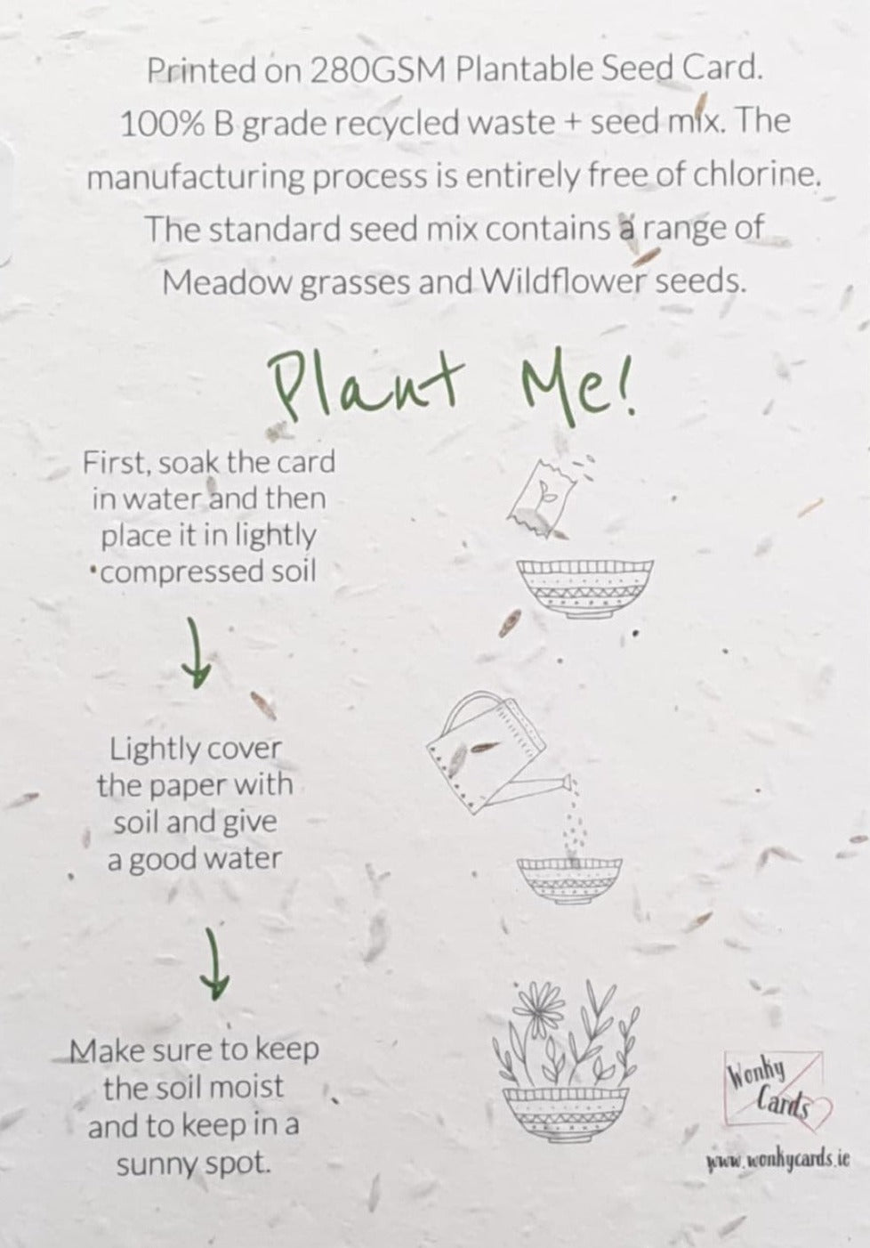 Birthday Card - Plantable Seed