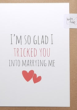 One I Love Card - Humour Recyclable and Eco Friendly Card