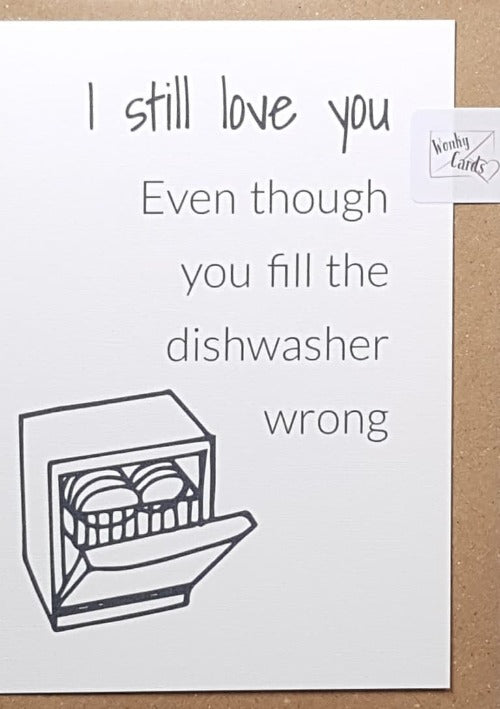 One I Love Card - Humour Recyclable and Eco Friendly Card