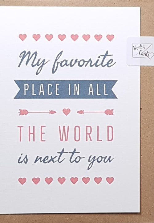 One I Love Card - Recyclable and Eco Friendly Card