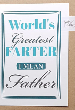 Dad Humour Birthday Card Recyclable and Eco Friendly