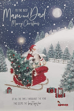 mam and dad christmas card
