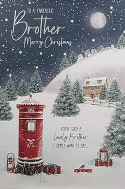 brother christmas card