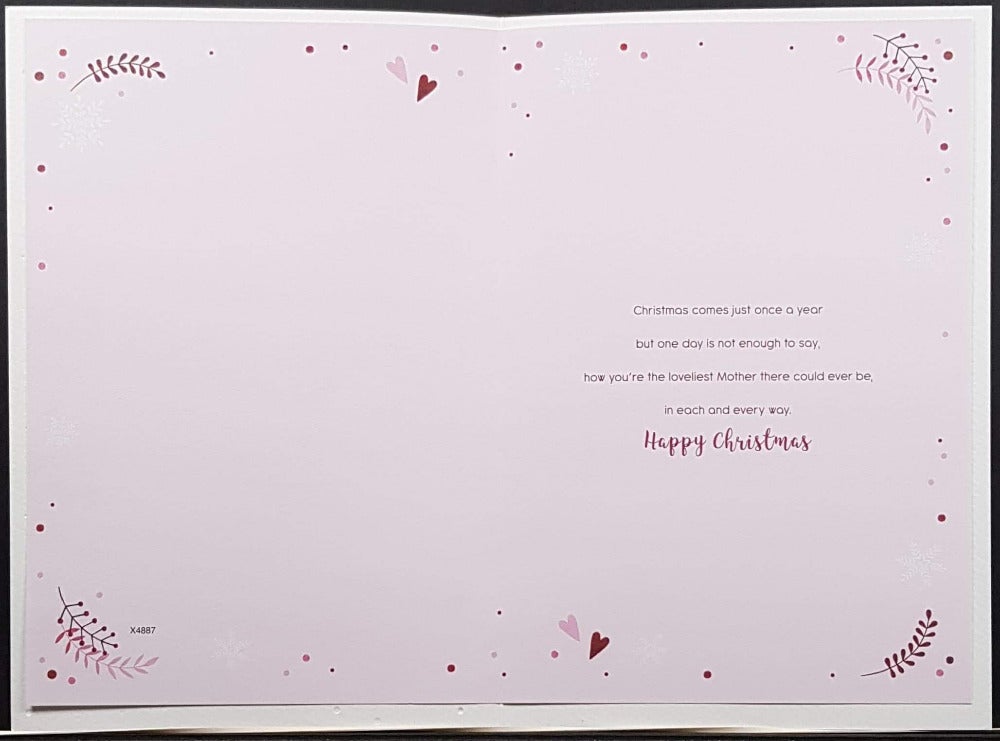 Mum Christmas Card - Christmas Ball & For The Best Mum
