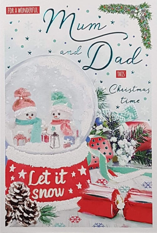 Mum And Dad Christmas Card