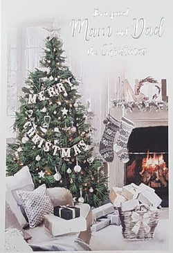 Mam And Dad Christmas Card