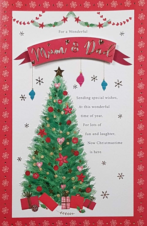 Mum And Dad Christmas Card