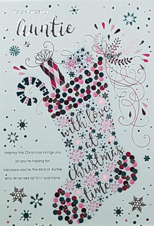 auntie christmas card