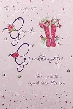 great granddaughter christmas card