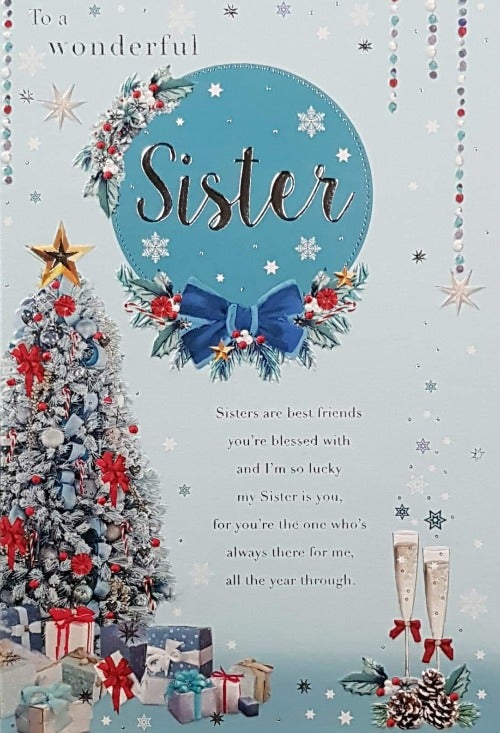 sister christmas card