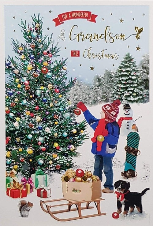 grandson christmas card