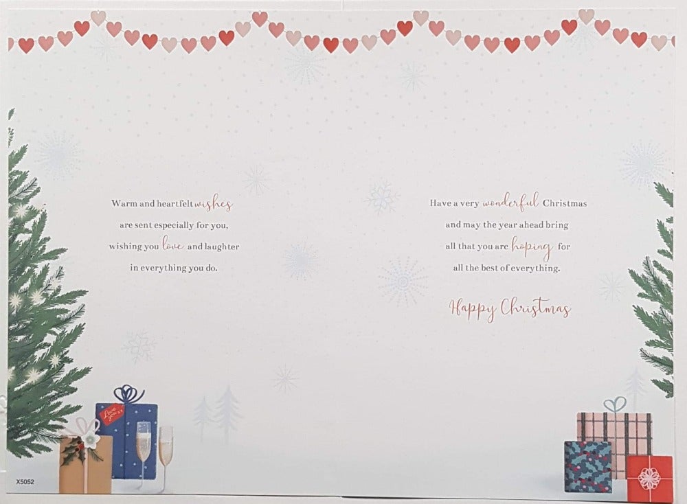 Granddaughter And Boyfriend Christmas Card
