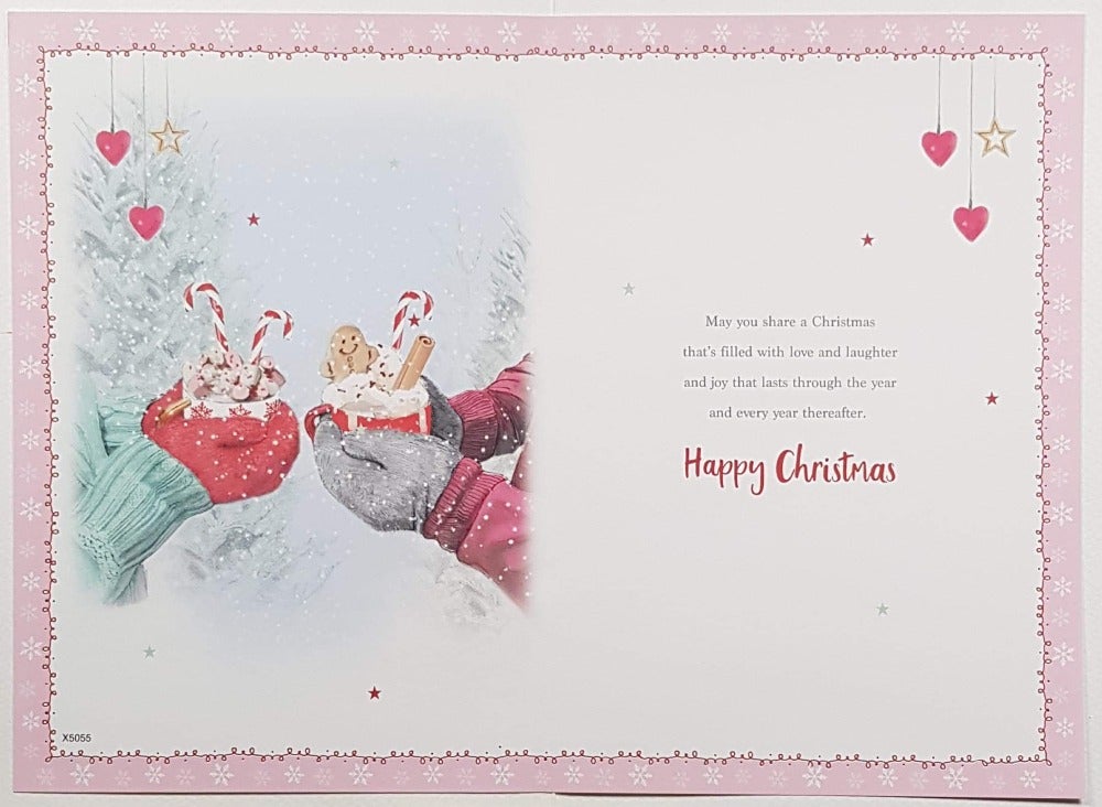 Granddaughter And Partner Christmas Card