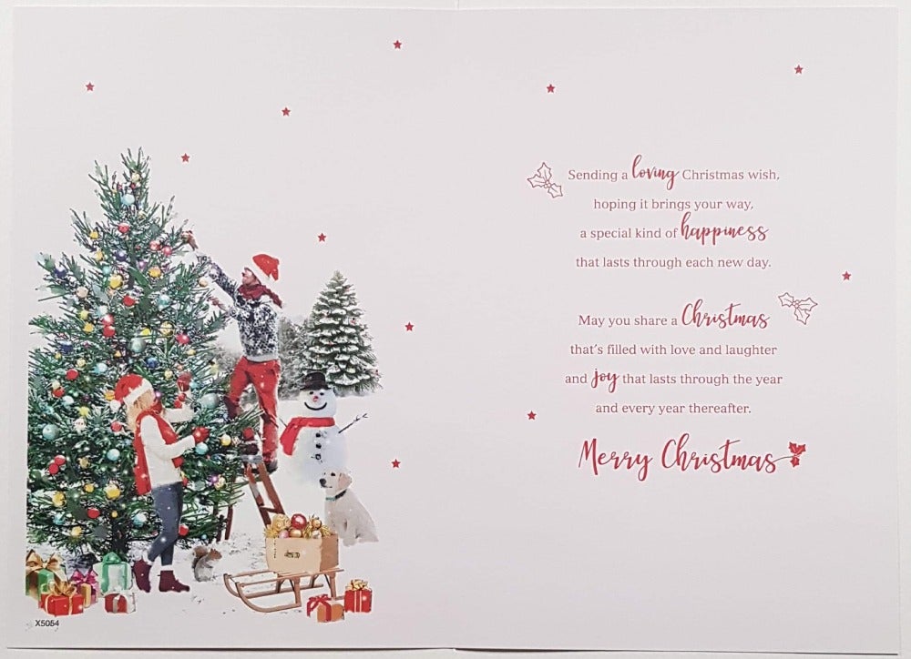 Granddaughter And Fiance Christmas Card