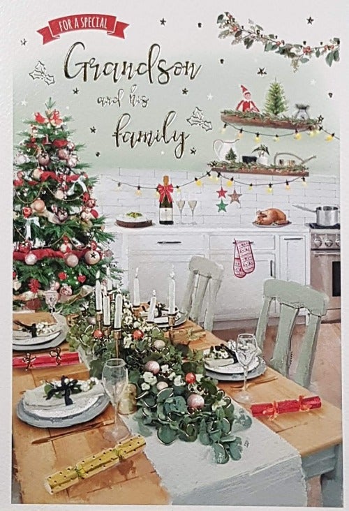 Grandson And His Family Christmas Card
