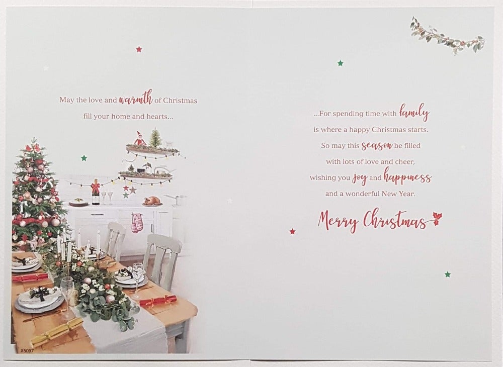 Grandson And His Family Christmas Card