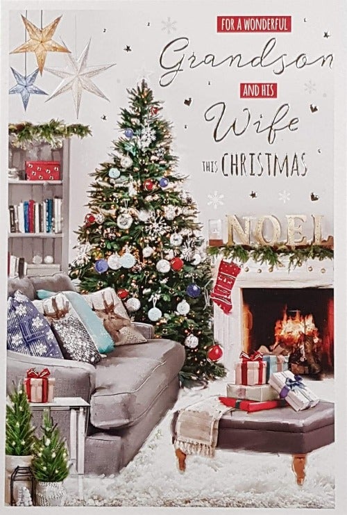 Grandson And His Wife Christmas Card