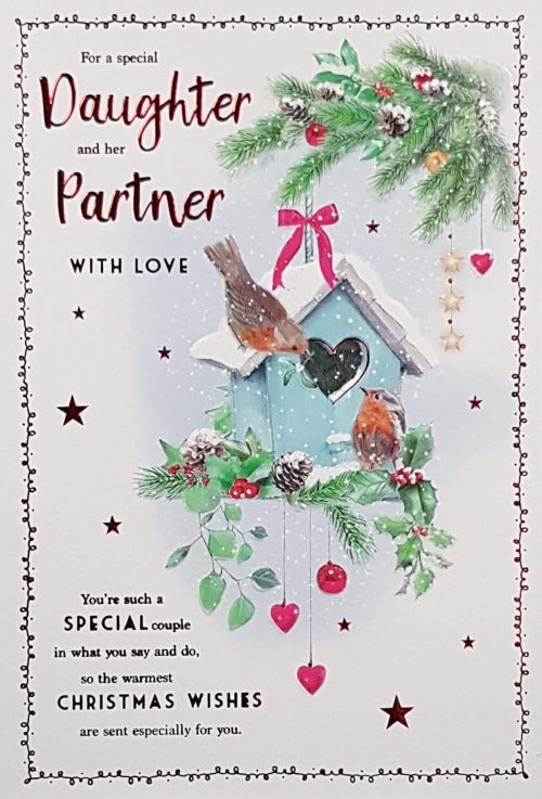 Daughter And Her Partner Christmas Card