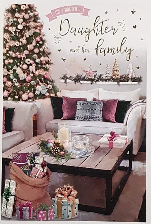 Daughter And Her Family Christmas Card
