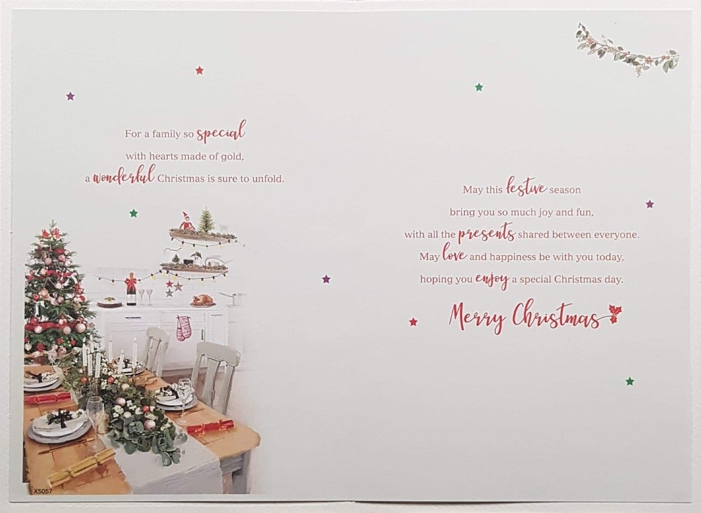 Granddaughter And Her Family Christmas Card