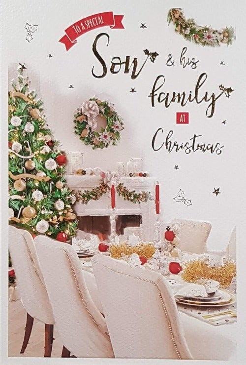 Son And His Family Christmas Card
