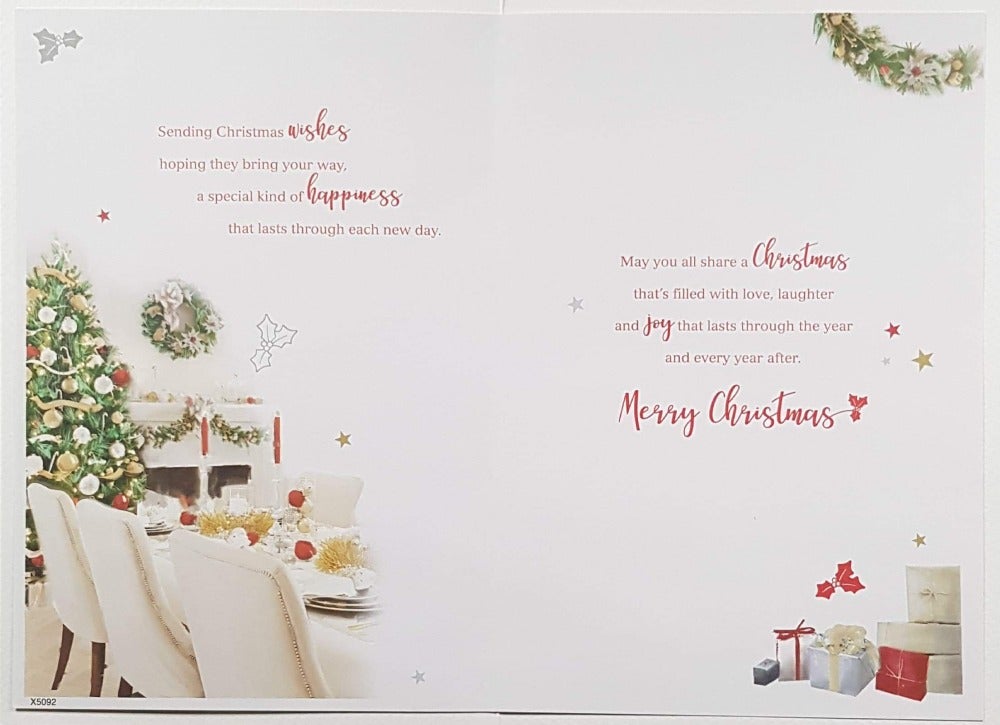 Son And His Family Christmas Card