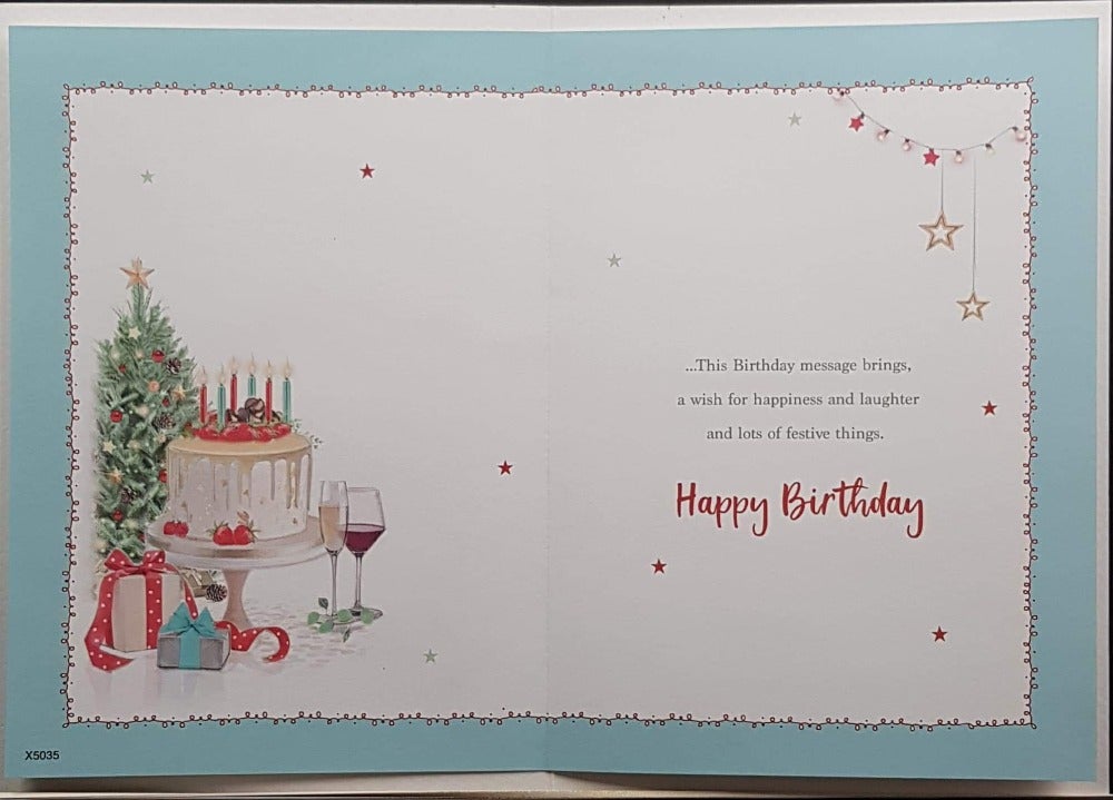 christmas birthday card