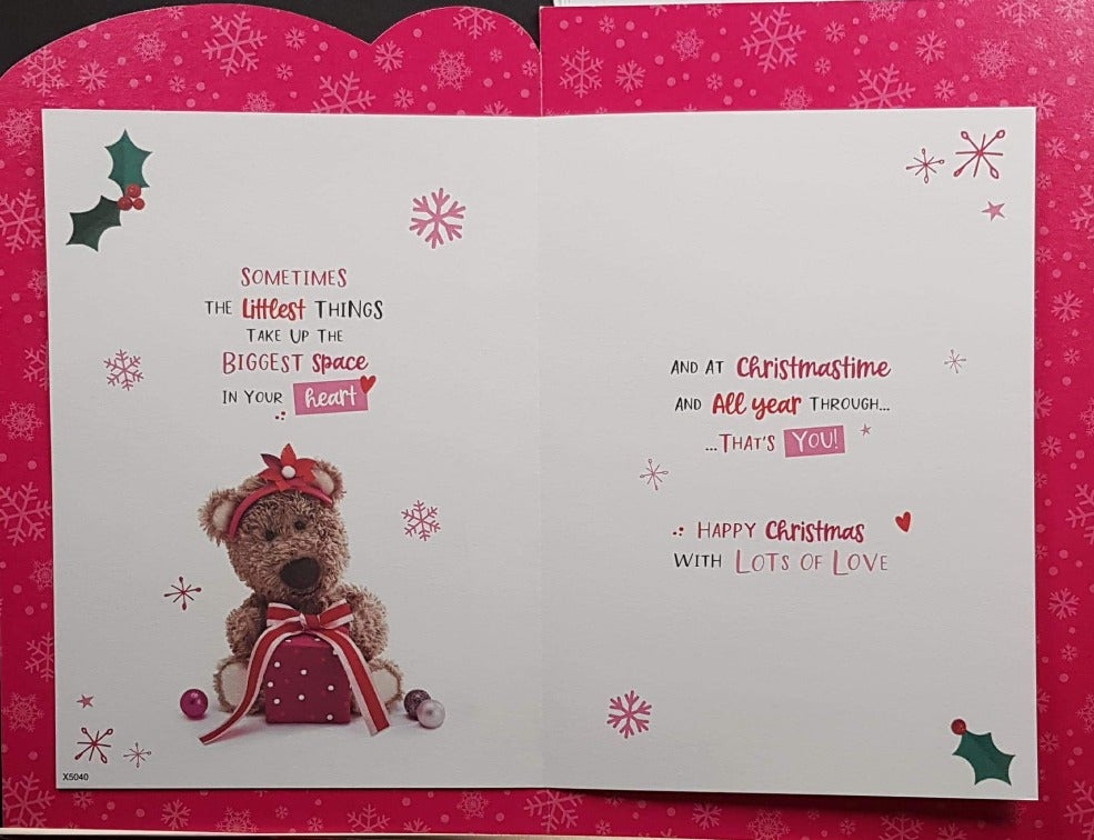 girl first christmas card