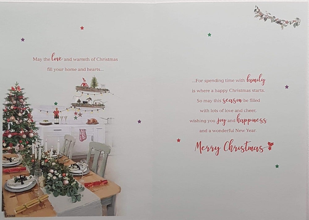 Sister And Her Family Christmas Card