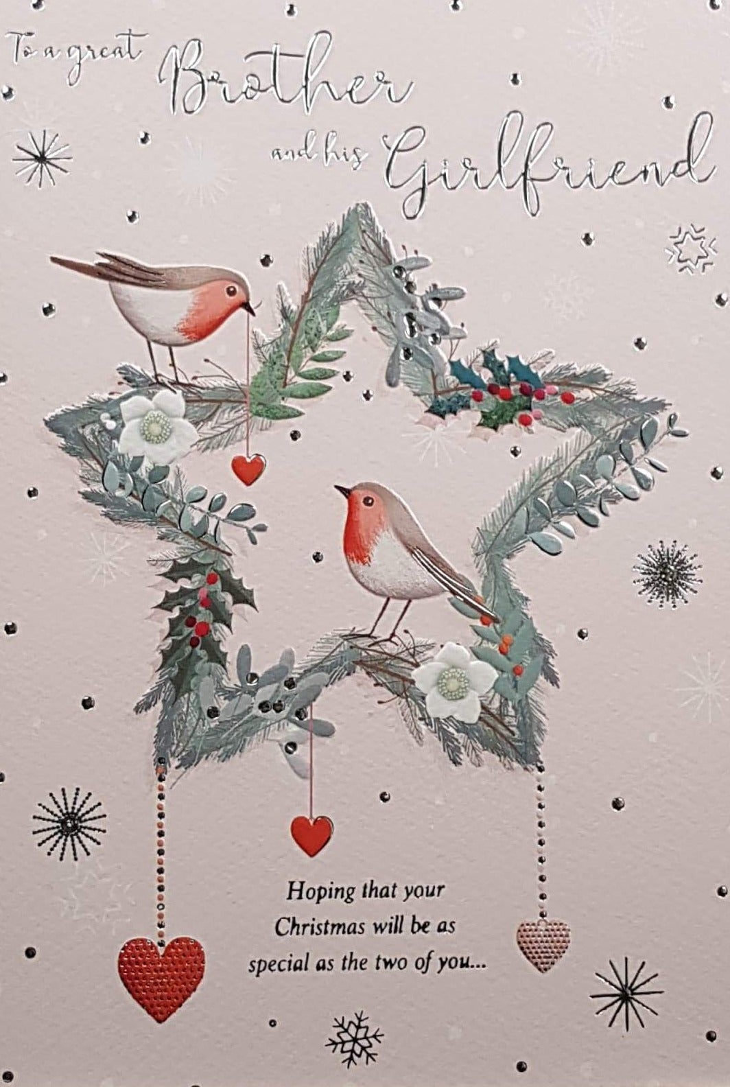 Brother And Girlfriend Christmas Card