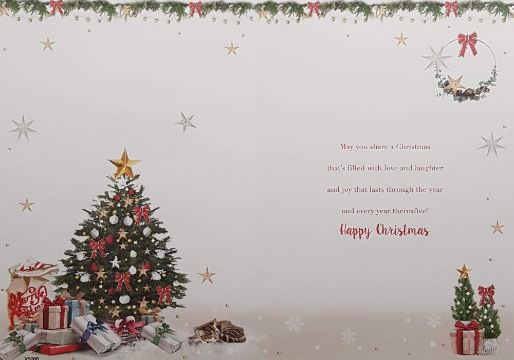 Sister And Her Boyfriend Christmas Card