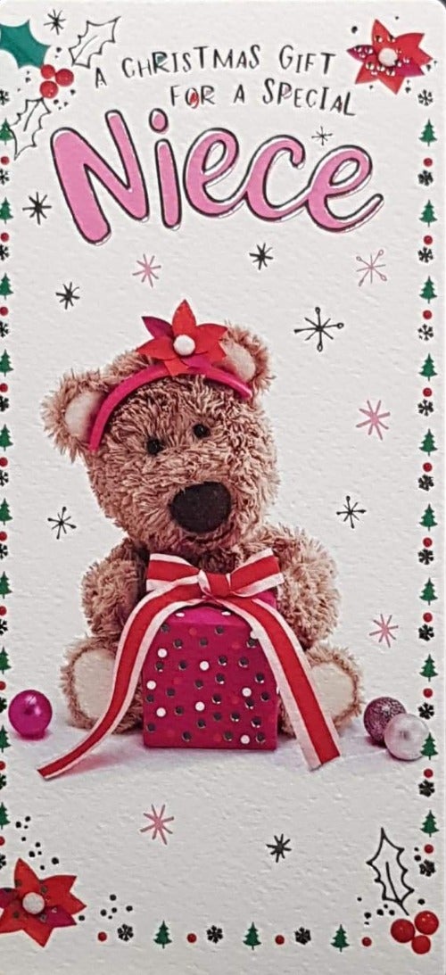 Money Wallet Christmas Card - Niece