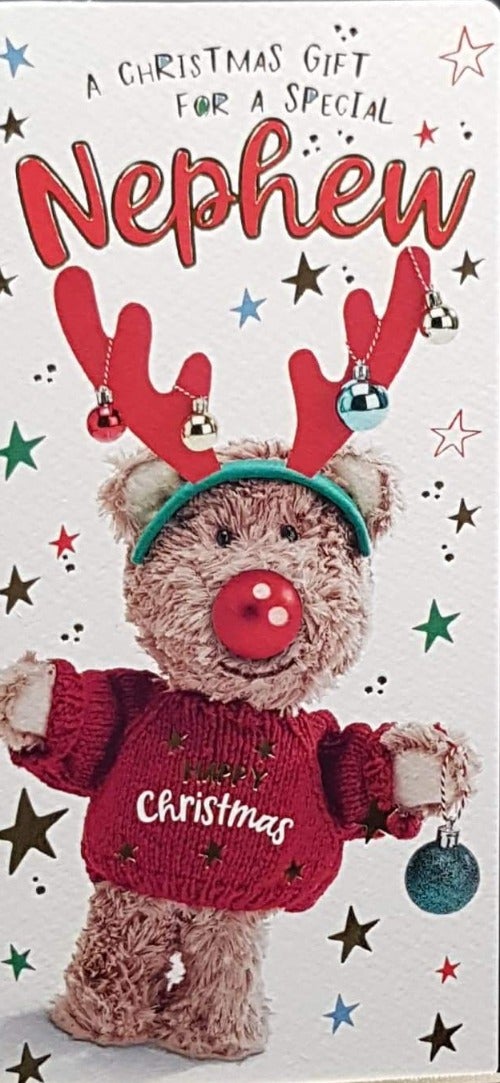 Money Wallet Christmas Card - Nephew