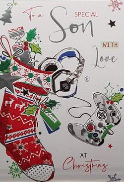 Son Christmas Card - A Christmas Sock Fulled Gifts For Teenager