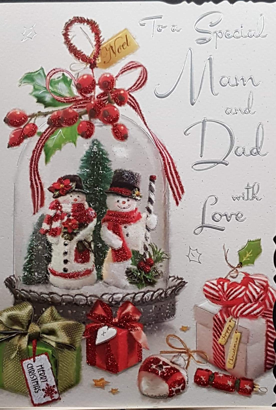 Mam And Dad Christmas Card