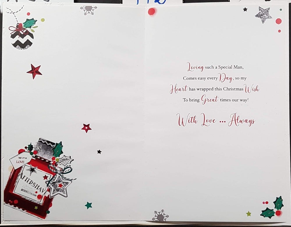 Husband Christmas Card - Wishing You A Fabulous Day & Aftershave