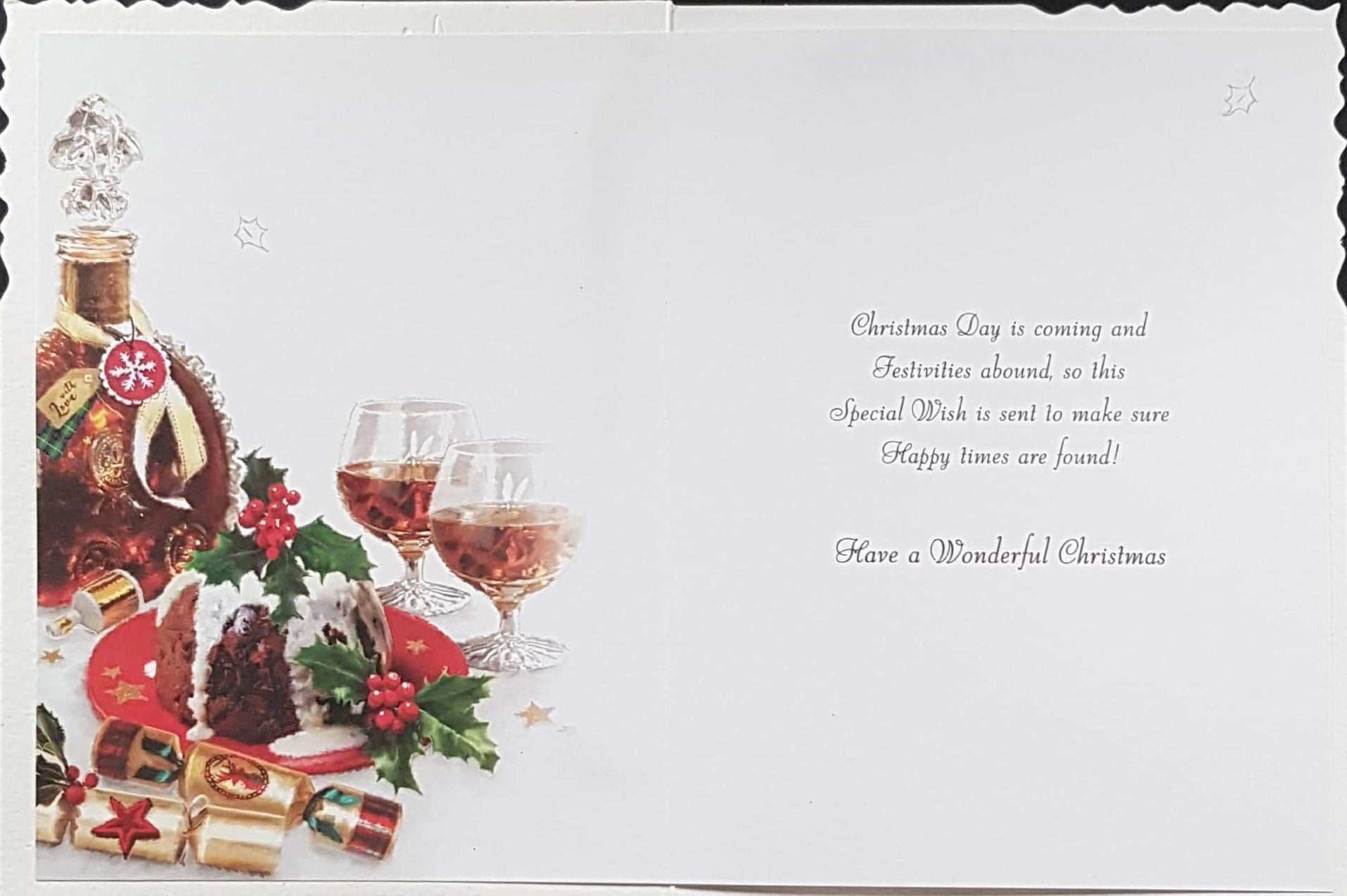General Christmas Card - Christmas Wishes For You & Scotch & Pudding