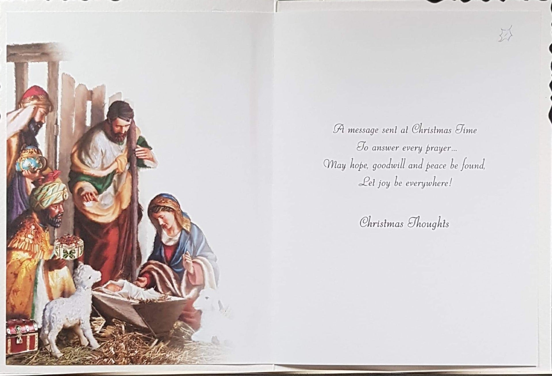 General Christmas Card - Christmas Blessings and Wishes & Baby Jesus and Company