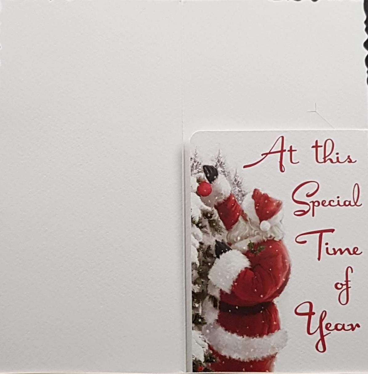 General Christmas Card - A Little Something For You & Gifts Placed At Decorated Tree