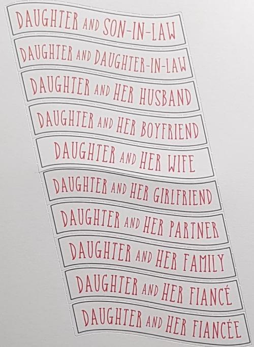 Daughter Personalised Christmas Card