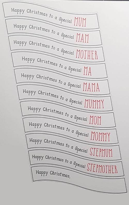 Mum Personalised Christmas Card