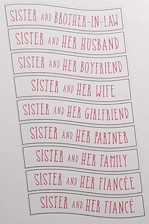 Sister Personalised Christmas Card