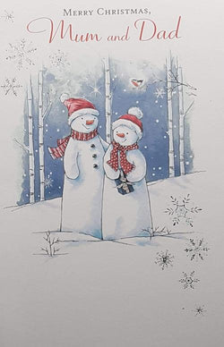 Mum And Dad Christmas Card