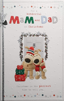 Mam And Dad Christmas Card 